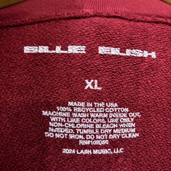 Billie Eilish Listening party Exclusive zip up hoodie size XL - Picture 4 of 4